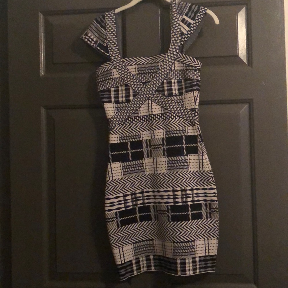 Black and white dress